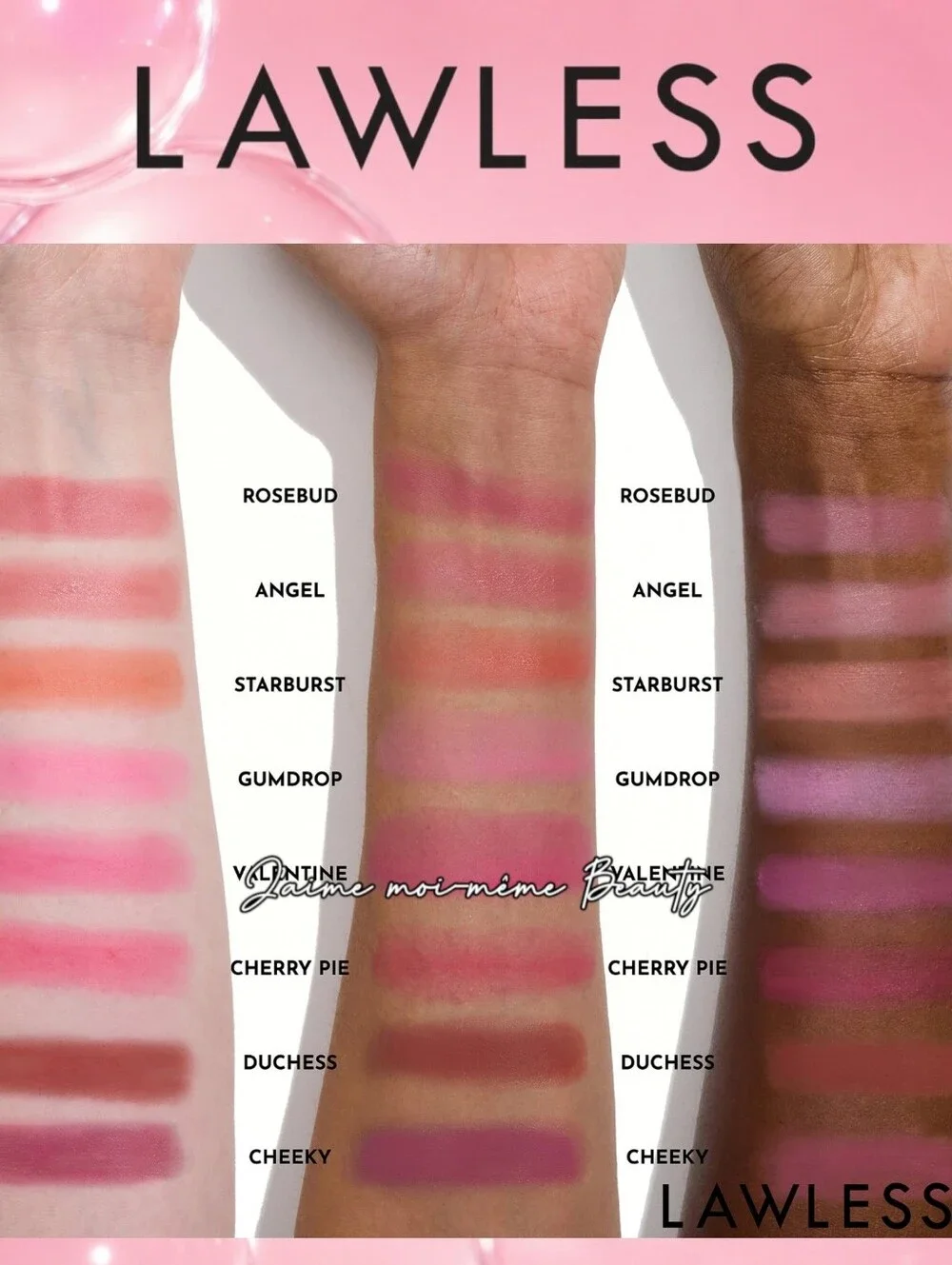 LAWLESS Cream Blush In Gumdrop– Radiant Pink Glow